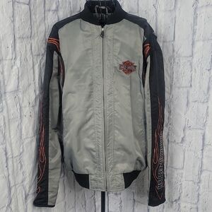 Harley-Davidson 2011 Gray and Black Performance Jacket‎ Chest 48" Length 26"
